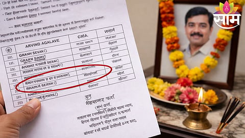 Official order issued in the name of deceased Gram Sevak Arvind Agalave sparks controversy in Beed education department.