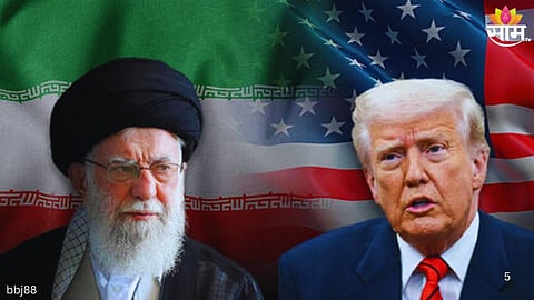 Missile trails light up the sky amid reports of Iran’s retaliatory strikes targeting US military airbases after attacks on Tehran.