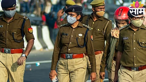 Police investigate the crime scene in Balaji Nagar Colony, Shahjahanpur, after a woman was fatally stabbed during a Holi day dispute