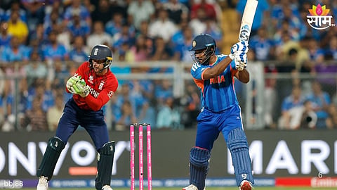 IND vs ENG T20 WC Semi Final: पॉवर प्लेमध्ये इंग्लंडच्या गोलंदाजांची धुलाई; संजू सॅमसनची फटकेबाजी, २६ चेंडूत ठोकलं  अर्धशतक  