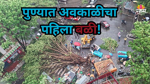 Pune Rain: पुण्यात अवकाळीचा पहिला बळी, अंगावर झाड कोसळून महिलेचा मृत्यू; ३ तासांपासून पावसाचा कहर सुरू, पाहा VIDEO