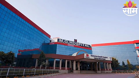 Police and hospital staff investigate inside the operation theatre after a resident doctor was found dead under mysterious circumstances in Jaipur.