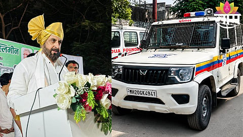 Police officials arrive at Imtiaz Jaleel’s residence for questioning in connection with the Nashik TCS conversion case following Nida Khan’s arrest.