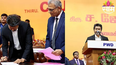 Tamil Nadu CM Vijay signs key decisions immediately after taking oath, announces IAS reshuffle and major reforms.