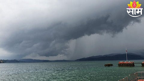 Dark monsoon clouds gather over Andaman as the season arrives earlier than expected, bringing hope for rain across India.