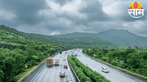 Ongoing but incomplete road construction work in the hilly Velhe–Shevate stretch highlights delays in the Pune-Konkan connectivity project.