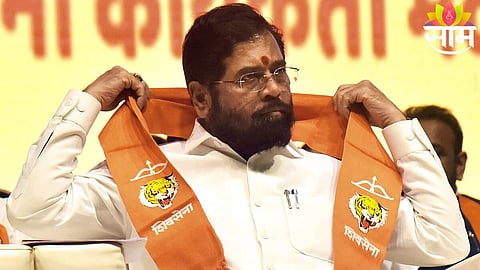 Eknath Shinde addresses a massive rally in Ahmedpur, Latur, as over 25,000 workers join Shiv Sena in a historic political event.