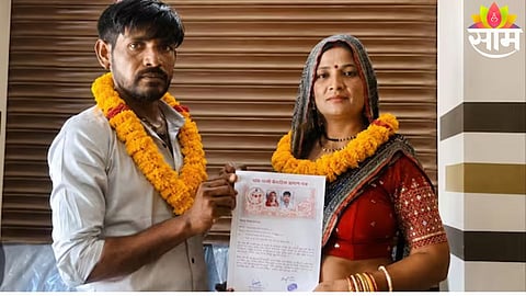 A controversial couple from Kanpur claims they married by choice after eloping, sparking widespread debate on social media.