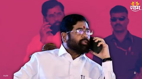 Eknath Shinde mystery phone call at Amit Shah event