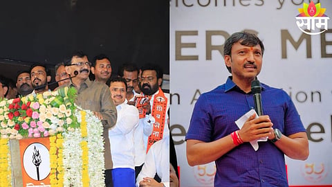 Sanjay Raut addresses a rally in Dharashiv, launching sharp allegations against Omraje Nimbalkar over corruption and past controversies.