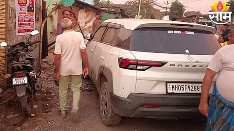 Three children injured after a speeding car hit them while returning from fetching water in Titwala, highlighting the ongoing water crisis.