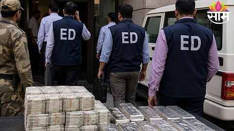 ED officials conduct searches at multiple locations in Mumbai and Delhi in connection with the HDIL money laundering case.