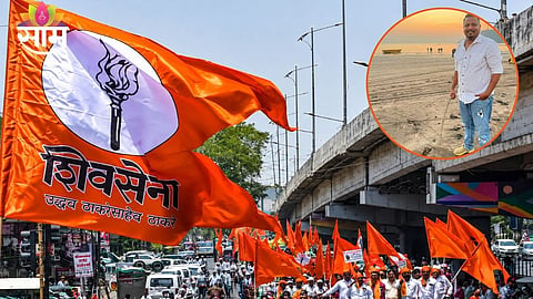 Angry Shiv Sena workers gather outside a Vikhroli hospital after the death of party worker Chetan Thakur during treatment.