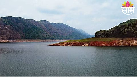 File photo of a dam in Maharashtra as water storage levels drop to 25.56% capacity in July 2026, with Pune division recording the lowest stock at 16.13%.