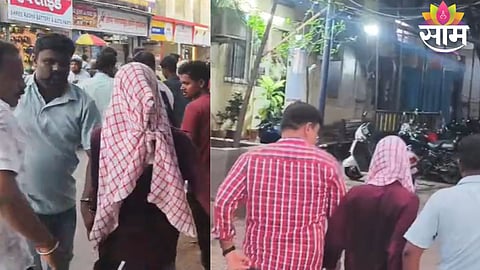 Police investigating the crime scene in Kandivali East where a 17-year-old girl was allegedly murdered by her boyfriend.