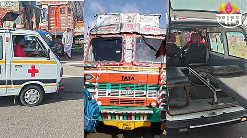 Warkari pilgrims during Ashadhi Wari near Jejuri, where a tragic truck accident claimed three lives.