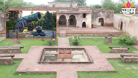 A 500-year-old, 3,000 kg historic cannon stolen from Narwar Fort in a planned overnight heist involving a crane and truck.