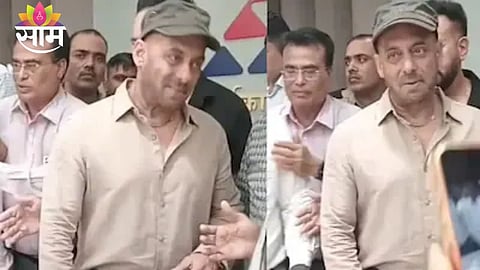 Salman Khan during his visit to the SRA office in Mumbai, where his appearance sparked concern among fans online.