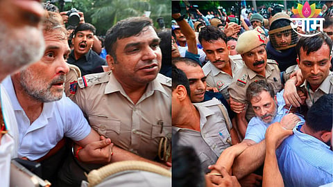 Rahul Gandhi leads a fierce protest outside the Prime Minister’s residence in Delhi over the NEET paper leak, as Congress leaders clash with police before being detained.