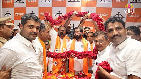 Eknath Shinde welcomes former UBT Sena leaders into Shiv Sena.