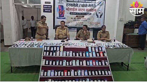 AMRAVATI POLICE RECOVER 377 LOST AND STOLEN MOBILE PHONES WORTH ₹65 LAKH