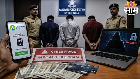 MAHANAGAR GAS APK SCAM: KANDIVALI POLICE ARREST THREE IN MUMBAI CYBER FRAUD