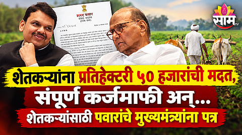 Sharad Pawar demands Rs 50000 per hectare farmer aid