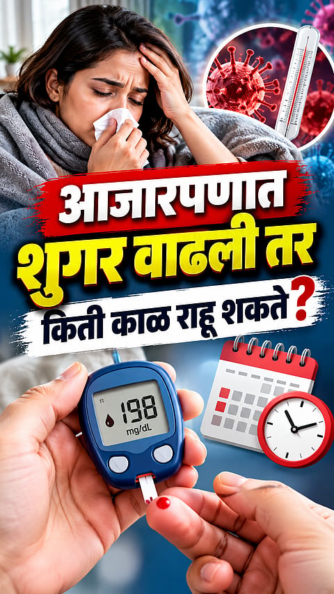 Why does blood sugar increase during fever or infection