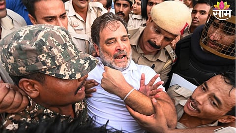 RAHUL GANDHI, PRANITI SHINDE, VARSHA GAIKWAD DETAINED IN DELHI PROTEST