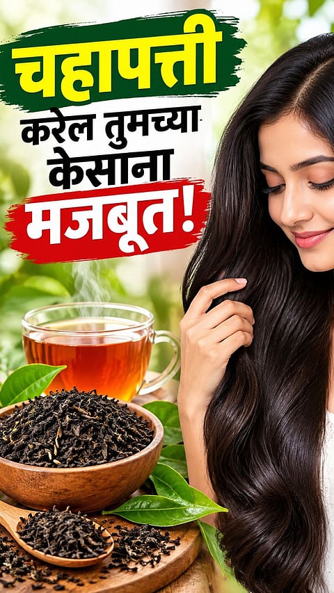 tea leaves benefits for hair growth shine 