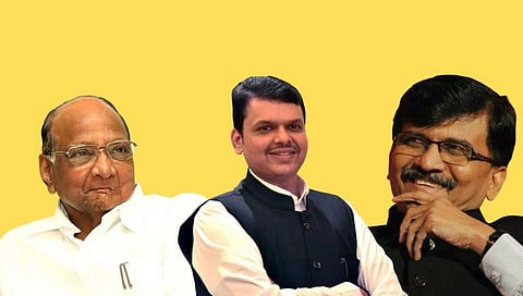 Sharad Pawar - Devendra Fadanavis - Sanjay Raut