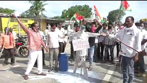 Farmers agitation for milk price hike