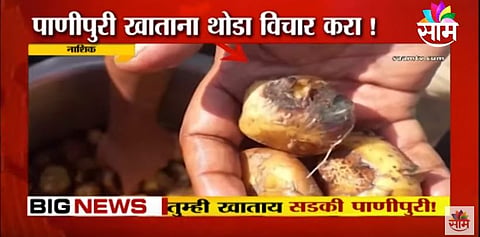 VIDEO | तुम्ही खाताय, सडलेल्या बटाट्यांची पाणीपुरी!