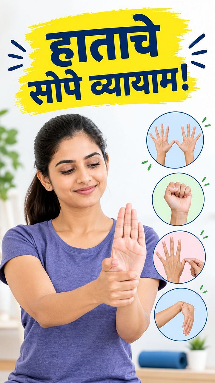 Hand Exercises : हाताच्या बोटांमध्ये वारंवार सुन्नपणा जाणवतोय? 'हे' ६ ...