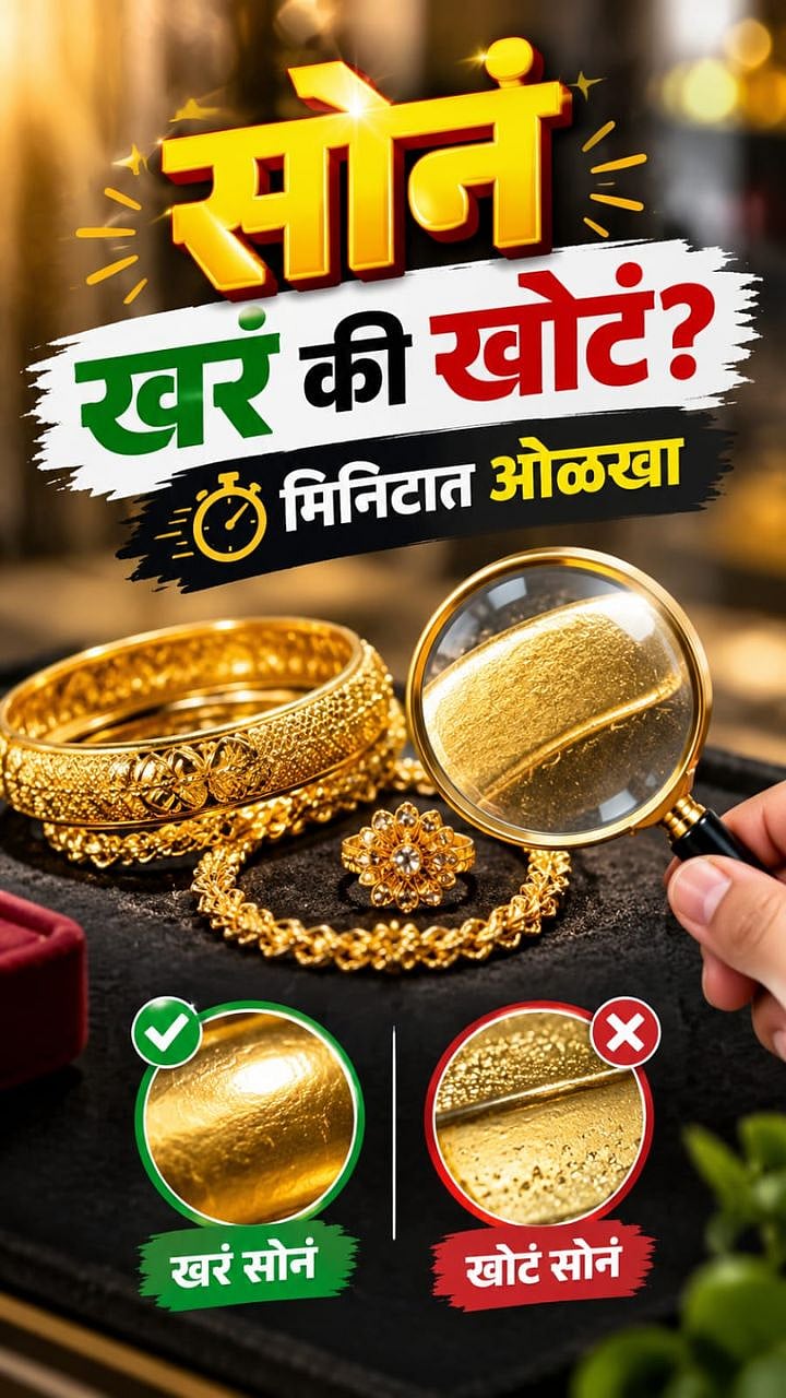 Gold Silver Purity : तुम्ही खरेदी केलेलं सोनं खरे की बनावट? घरच्या घरी ...