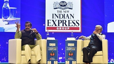 ന്യൂ ഇന്ത്യന്‍ എക്‌സ്പ്രസ് സംഘടിപ്പിച്ച തിങ്ക് എഡു പരിപാടിയില്‍ സംസാരിക്കുന്ന രാം മാധവ്