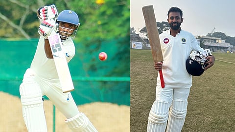 കേരളത്തിനായി സെഞ്ച്വറി നേടിയ സച്ചിന്‍ ബേബി, ശ്രേയസ് ഗോപാല്‍