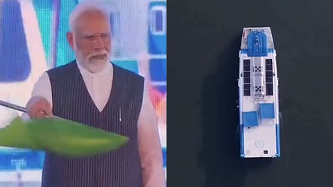 ഇന്ത്യയിലെ ആദ്യ ഹൈഡ്രജന്‍ ഫെറി പ്രധാനമന്ത്രി രാജ്യത്തിന് സമര്‍പ്പിച്ചു