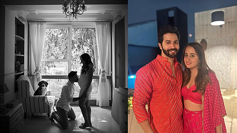 വരുണ്‍ ധവാനും ഭാര്യ നടാഷയും