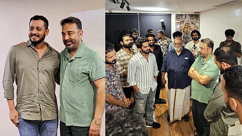 കമല്‍ ഹാസനൊപ്പം സംവിധായകന്‍ ചിദംബരവും മഞ്ഞുമ്മല്‍ ബോയ്സ് ടീമും