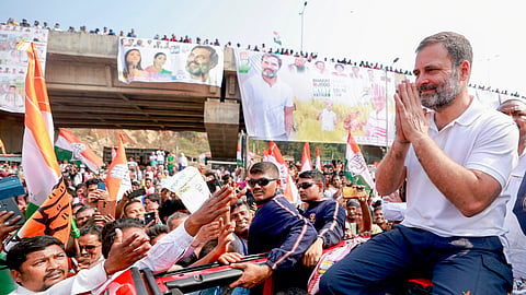 ഭാരത് ജോഡോ ന്യായ് യാത്രയ്ക്കിടെ രാഹുല്‍ ഗാന്ധി റൂര്‍ക്കലയില്‍