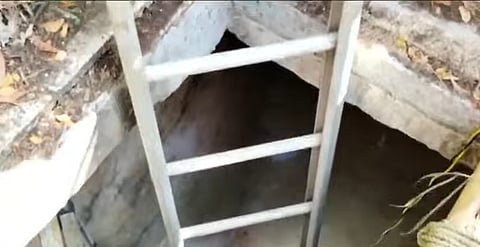 മൃതദേഹം കണ്ടെത്തിയ വാട്ടർ ​ടാങ്ക്
