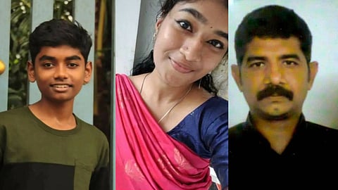 മരിച്ച ഗൗതം, നിരഞ്ജന, സുനില്‍