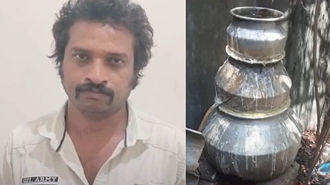 ദിലീപ്, പിടിച്ചെടുത്ത വാറ്റുപകരണങ്ങൾ  