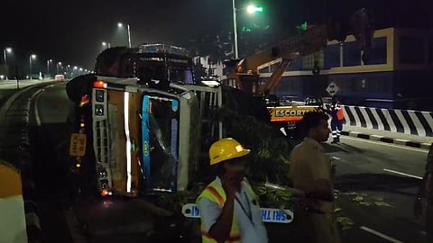 പട്ടിക്കാട് ഉണ്ടായ അപകടത്തിന്‍റെ വിഡിയോ ദൃശ്യം