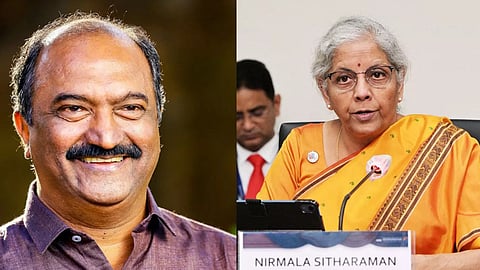 കെഎന്‍ ബാലഗോപാല്‍ - നിര്‍മല സീതാരാമന്‍ 
