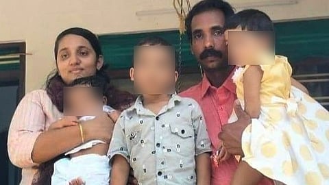 മരിച്ച ജെയ്‌സൺ തോമസും മെറീനയും കുട്ടികളും
