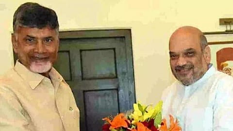 ചന്ദ്രബാബു നായിഡു, അമിത് ഷാ