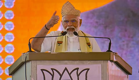 CPM loots money from cooperative banks in Kerala, alleges Modi.