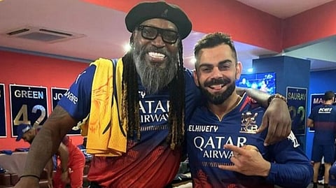  Virat Kohli teases Chris Gayle after RCB qualifies for IPL 2024 playoffs